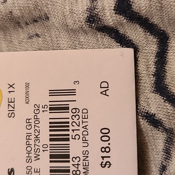 WOMAN'S SONOMA LONG SLEEVE TEE SIZE 1X - Picture 5 of 6